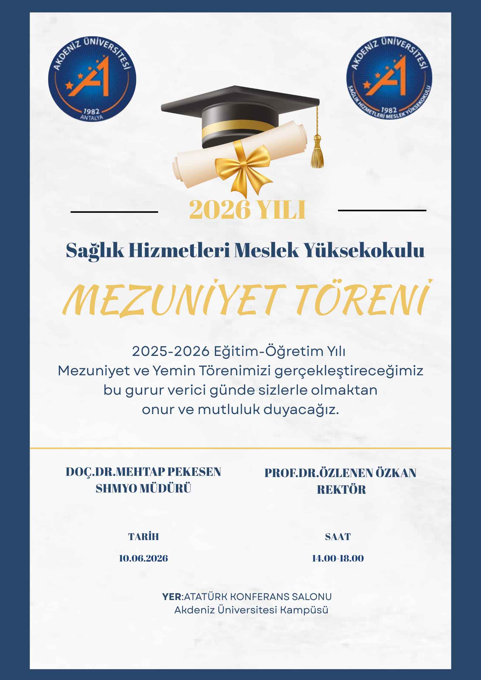 Sağlık Hizmetleri Meslek Yüksekokulu 'Mezuniyet ve Yemin Töreni'.jpg