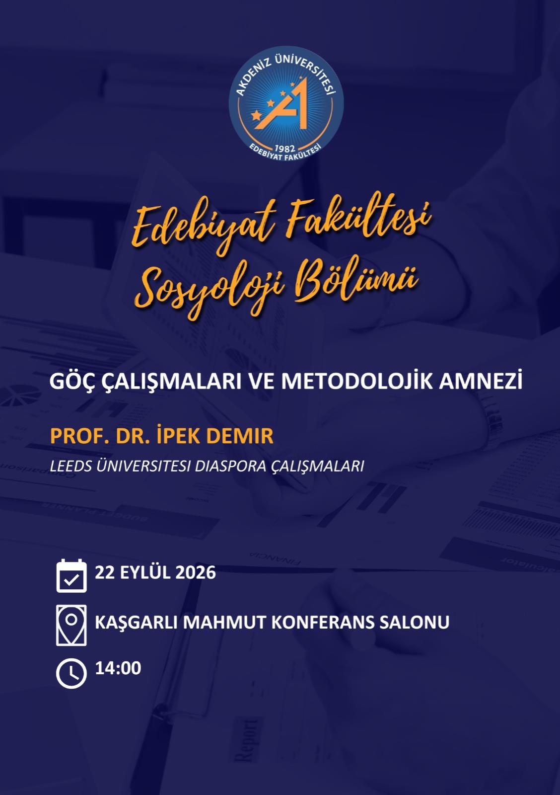 Konferans: Göç Çalışmaları ve Metodolojik Amnezi