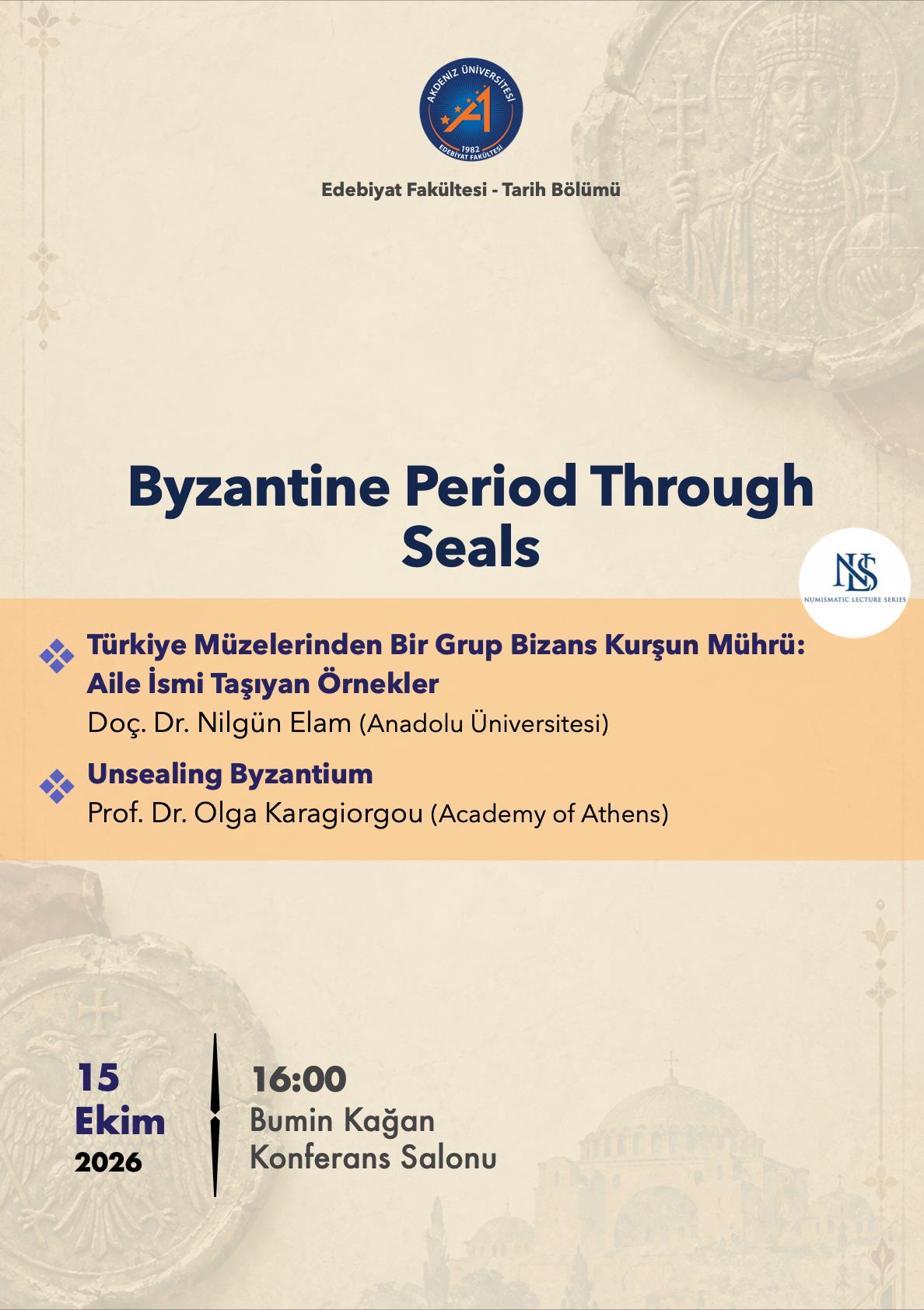 Numismatic Lecture Series: Byzantine Period Through Seals