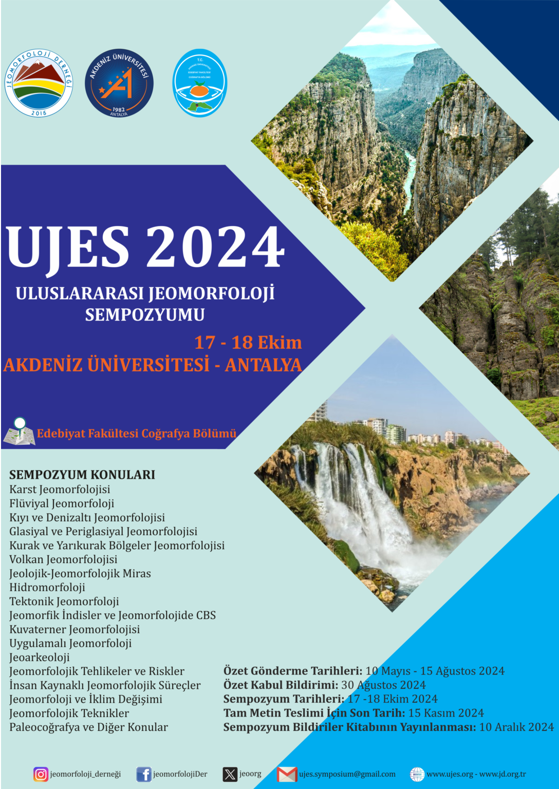 UJES 2024 / Uluslararası Jeomorfoloji Sempozyumu