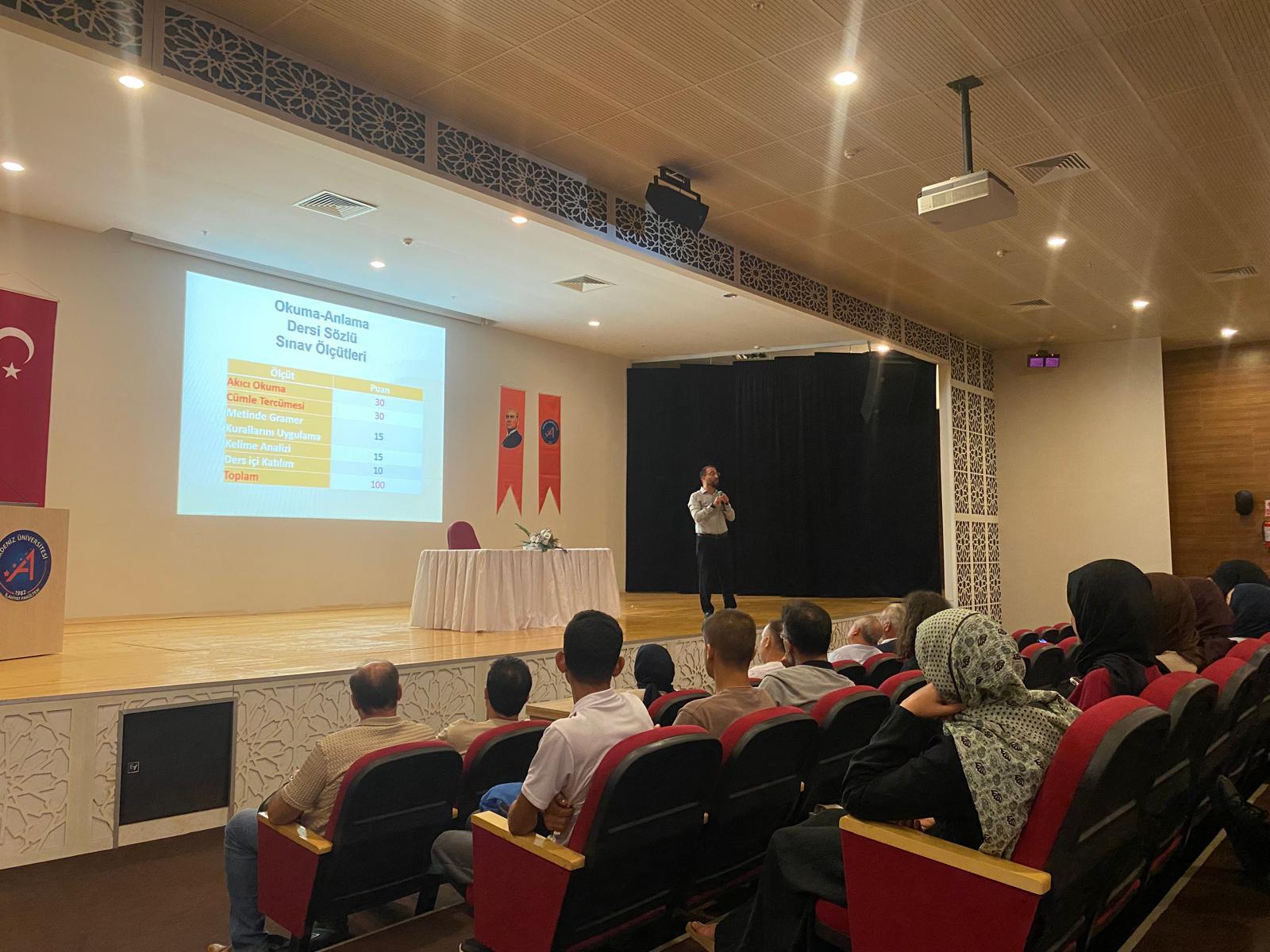 Arapça Hazırlık Oryantasyon Programı