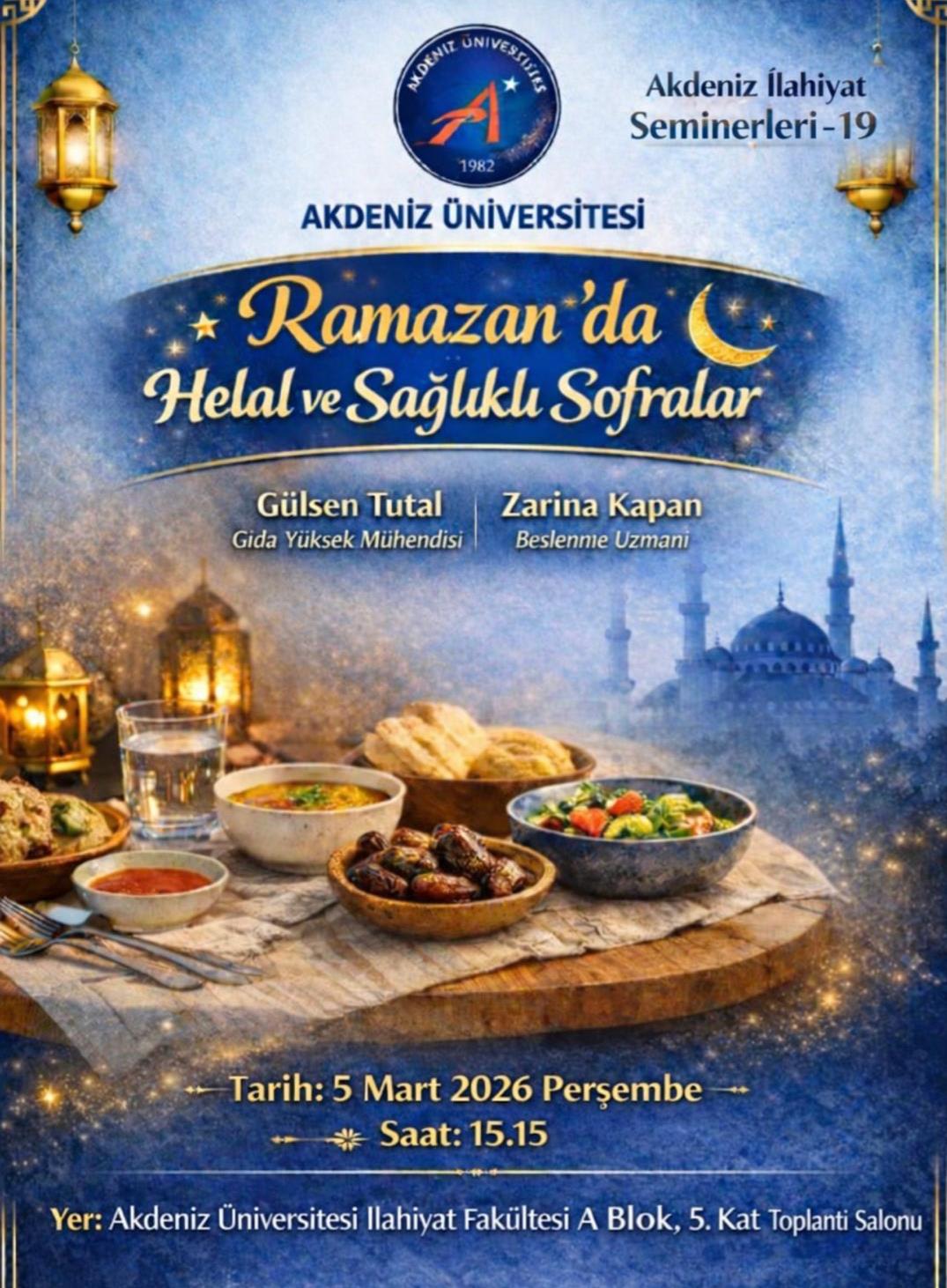 Akdeniz Üniversitesi İlahiyat Fakültesi Seminerleri-19