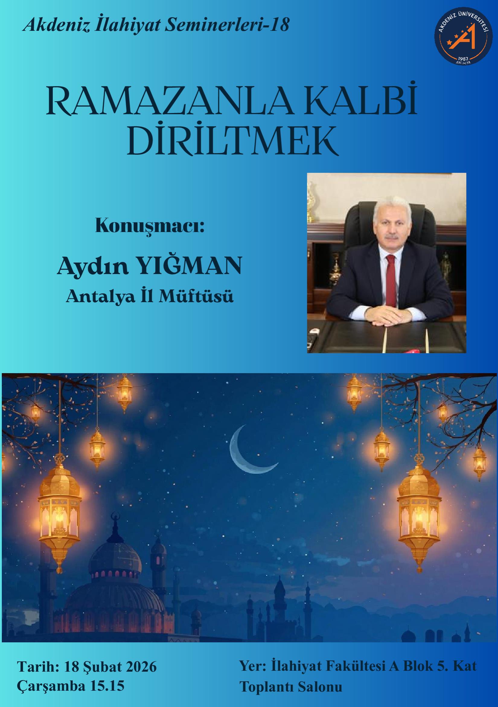 Akdeniz Üniversitesi İlahiyat Fakültesi Seminerleri-18