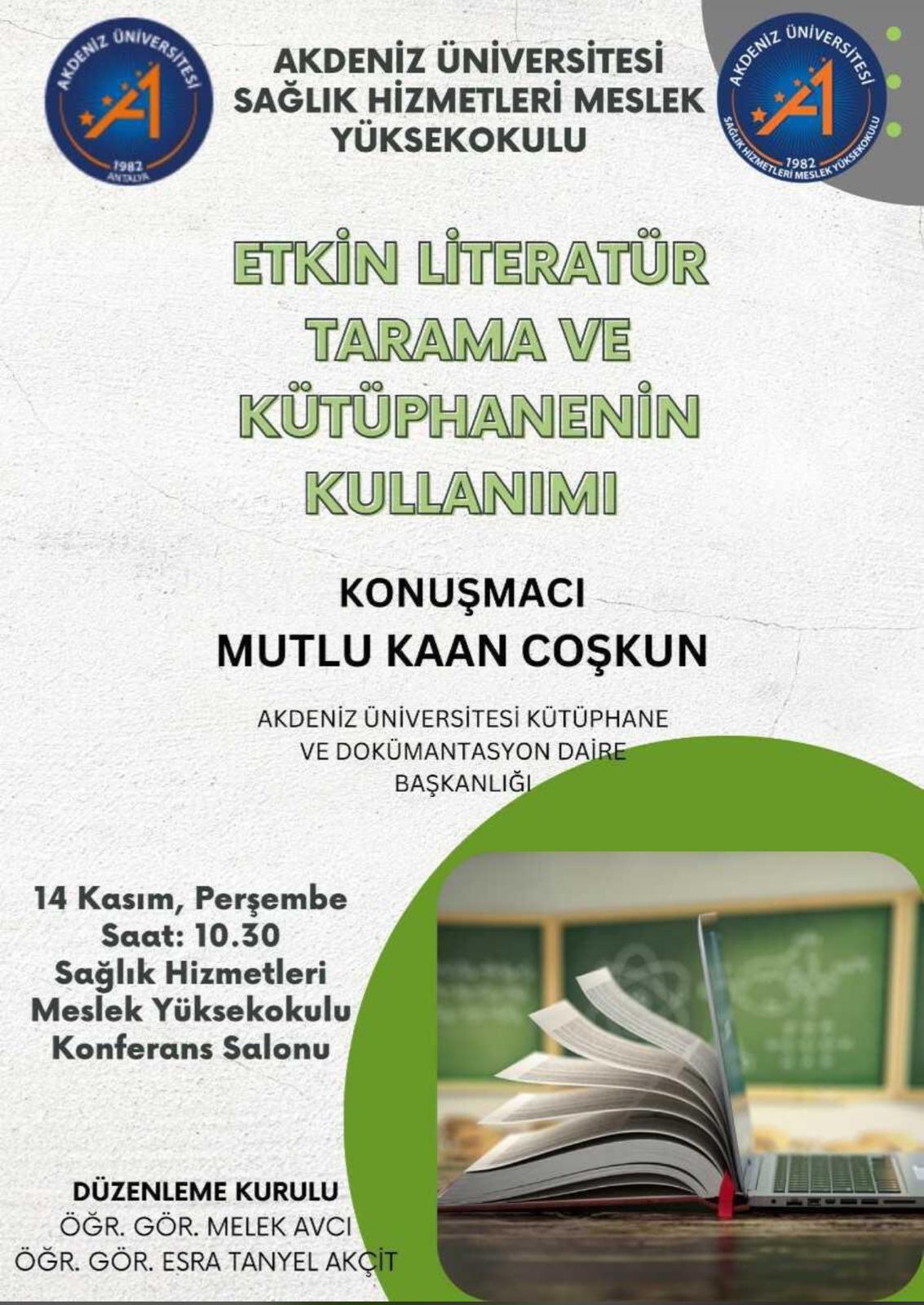 Etkin Literatür Tarama ve Kütüphanenin Kullanımı