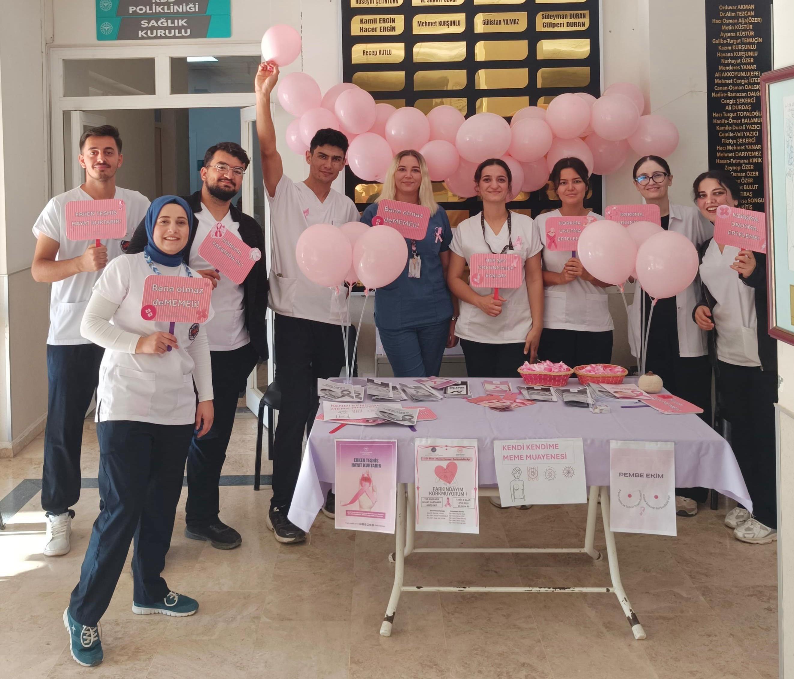 1-31 Ekim Meme Kanseri Farkındalık Ayı Etkinliği Gerçekleştirildi