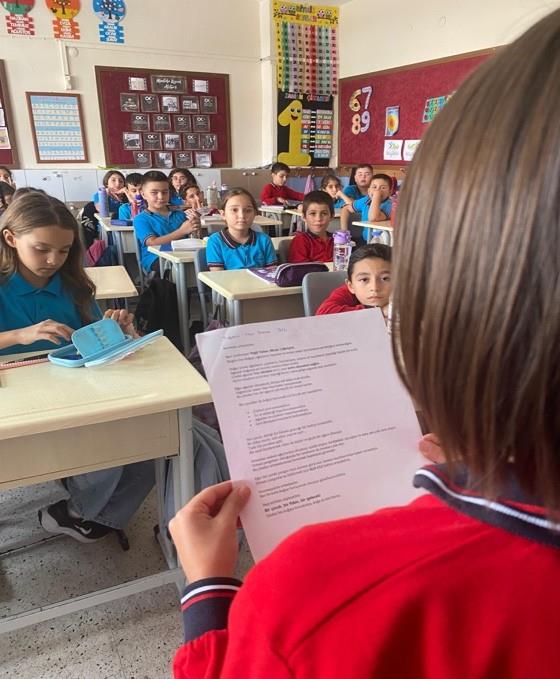 Yeşil Vatan ‘’ Bir Çocuk, Bir Fidan, Bir Gelecek’’ Projesi-Ağaçların Yaşamı Etkinliği-Akran Lider
