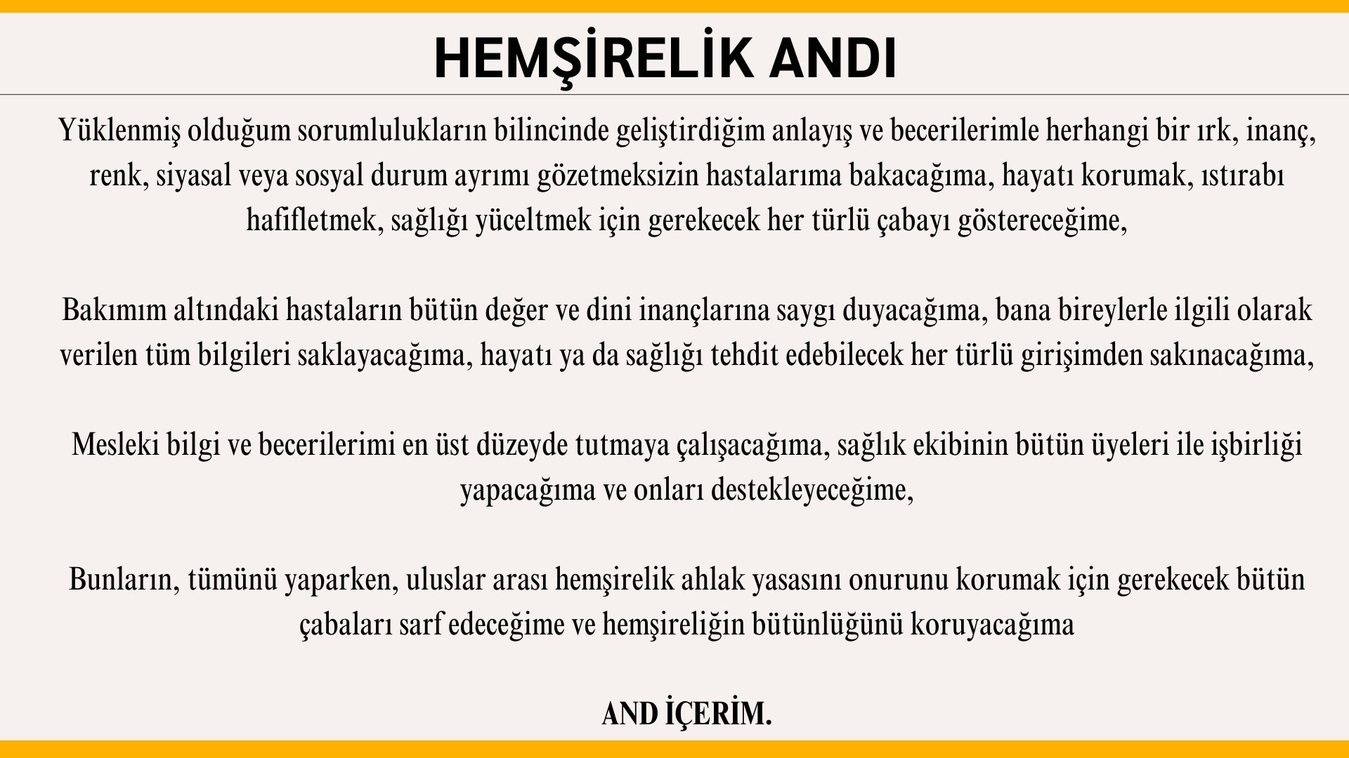 HEMŞİRELİK ANDI 1