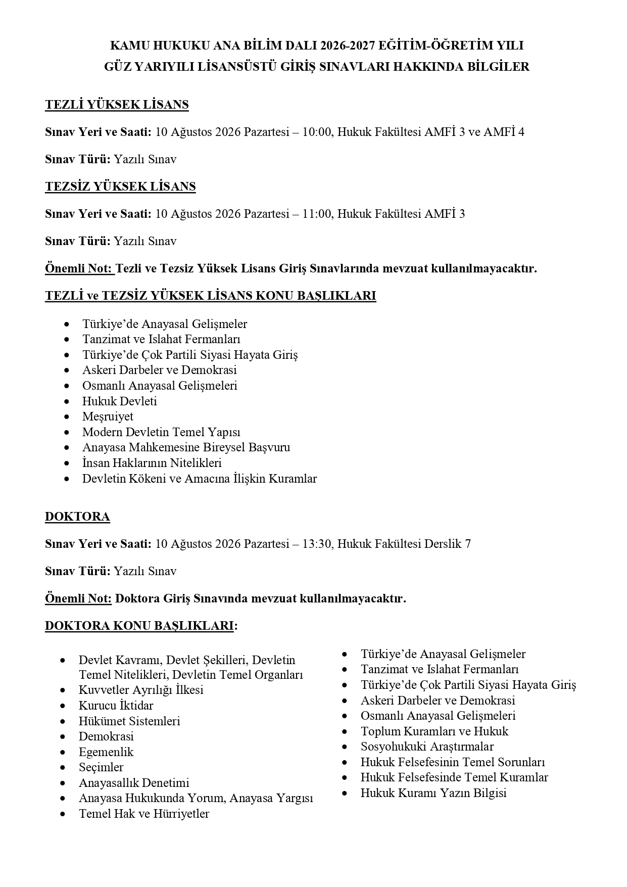 Kamu Hukuku 2026-2027 G&uuml;z Lisans&uuml;st&uuml; Giriş Sınav Bilgileri.jpg