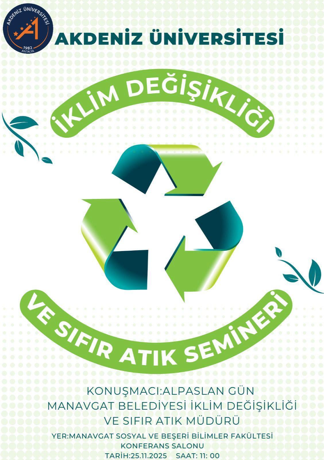 İklim Değişikliği ve Sıfır Atık Semineri
