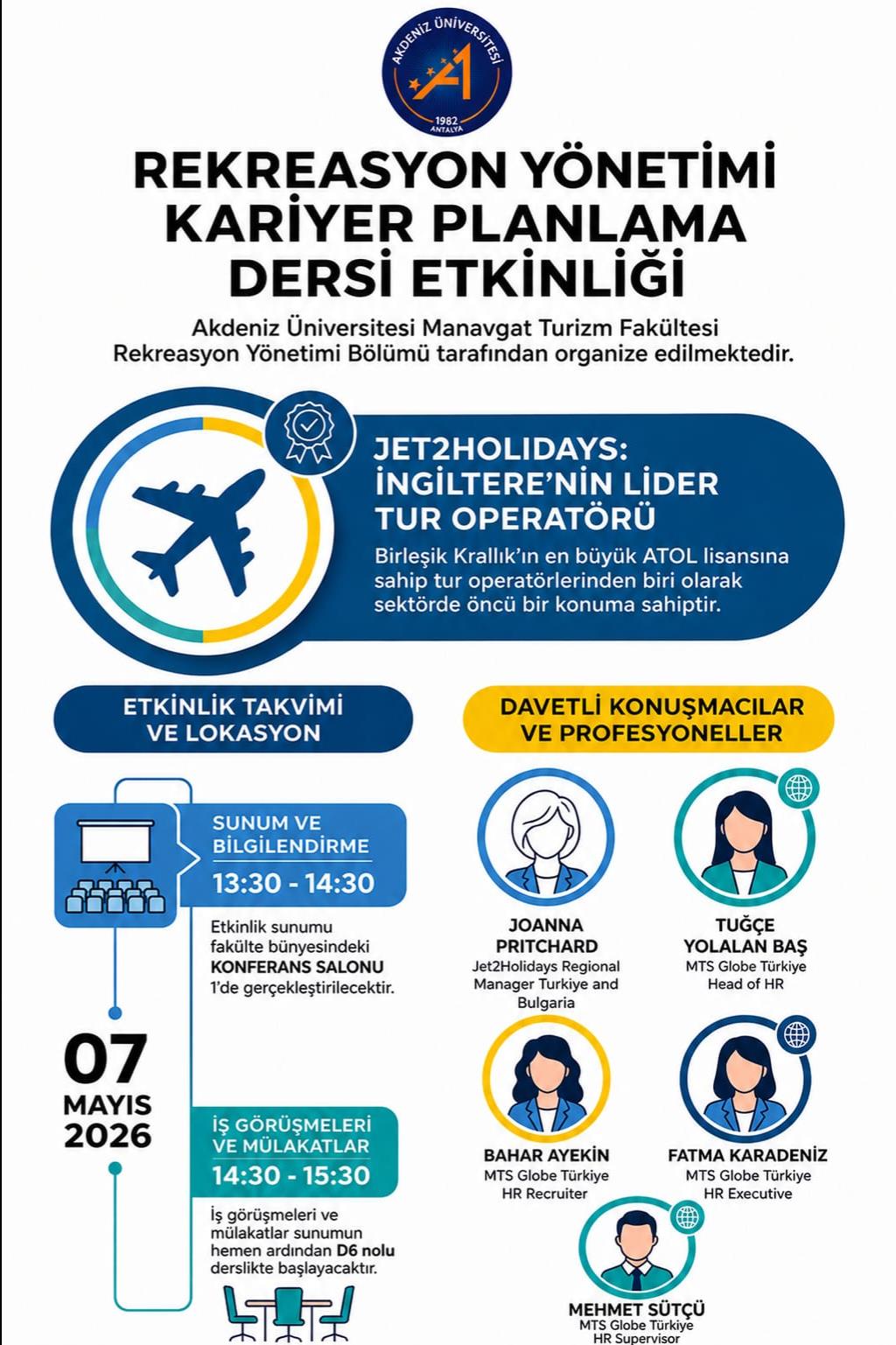 Rekreasyon Yönetimi Bölümü Kariyer Planlama Dersi Etkinliği