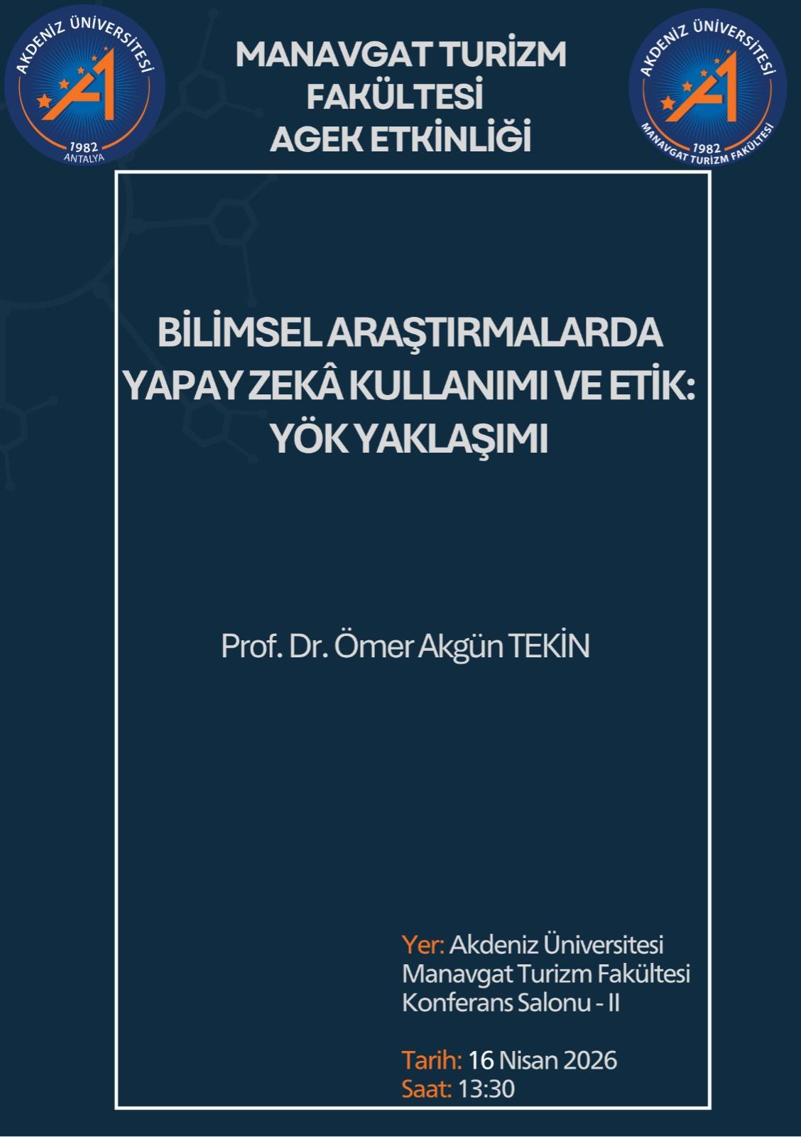 "Bilimsel Araştırmalarda Yapay Zekâ Kullanımı ve Etik: YÖK Yaklaşımı" Konulu Seminer Etkinliği