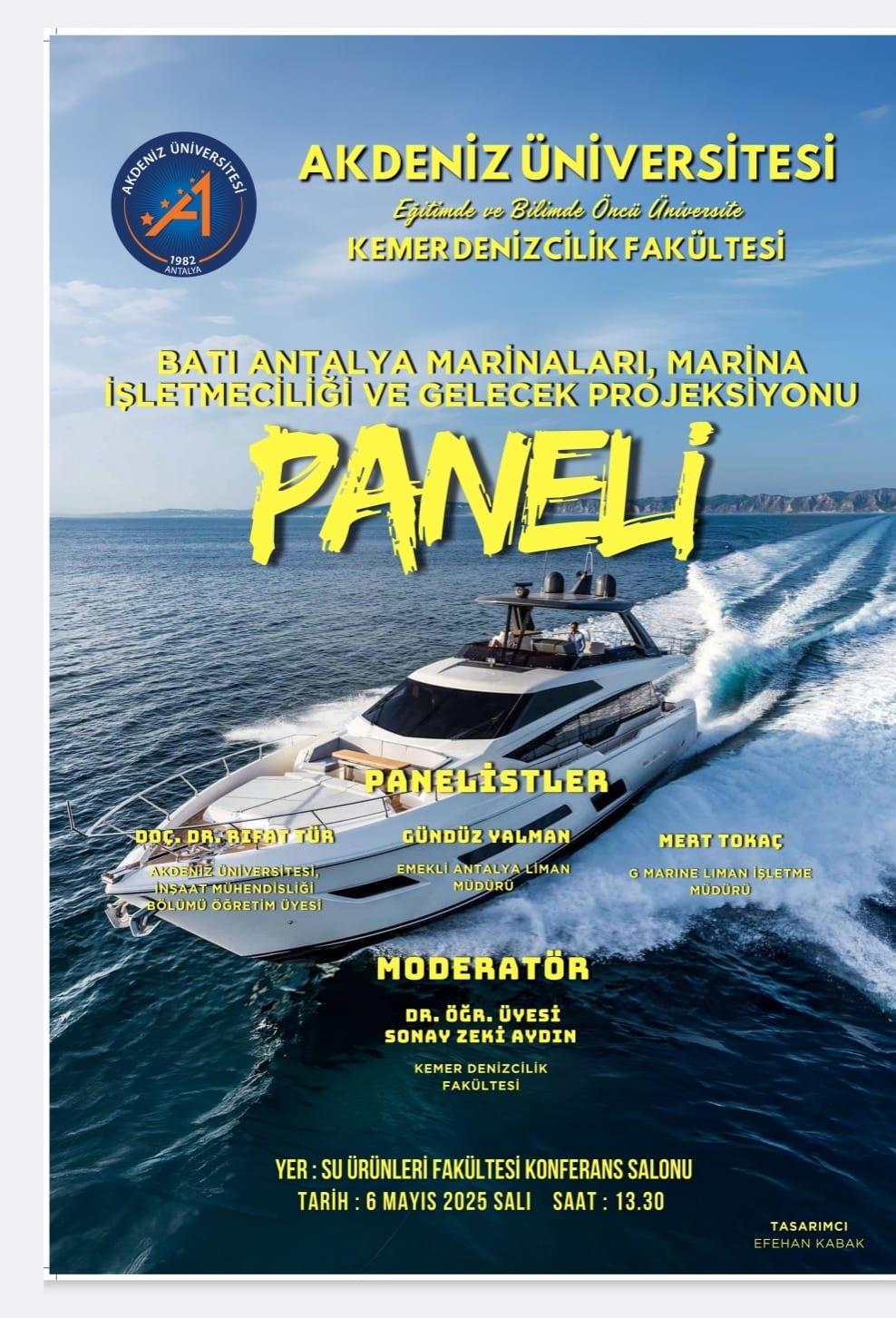 Batı Antalya Marinalar, Marina İşletmeciliği ve Gelecek Projeksiyonu Paneli