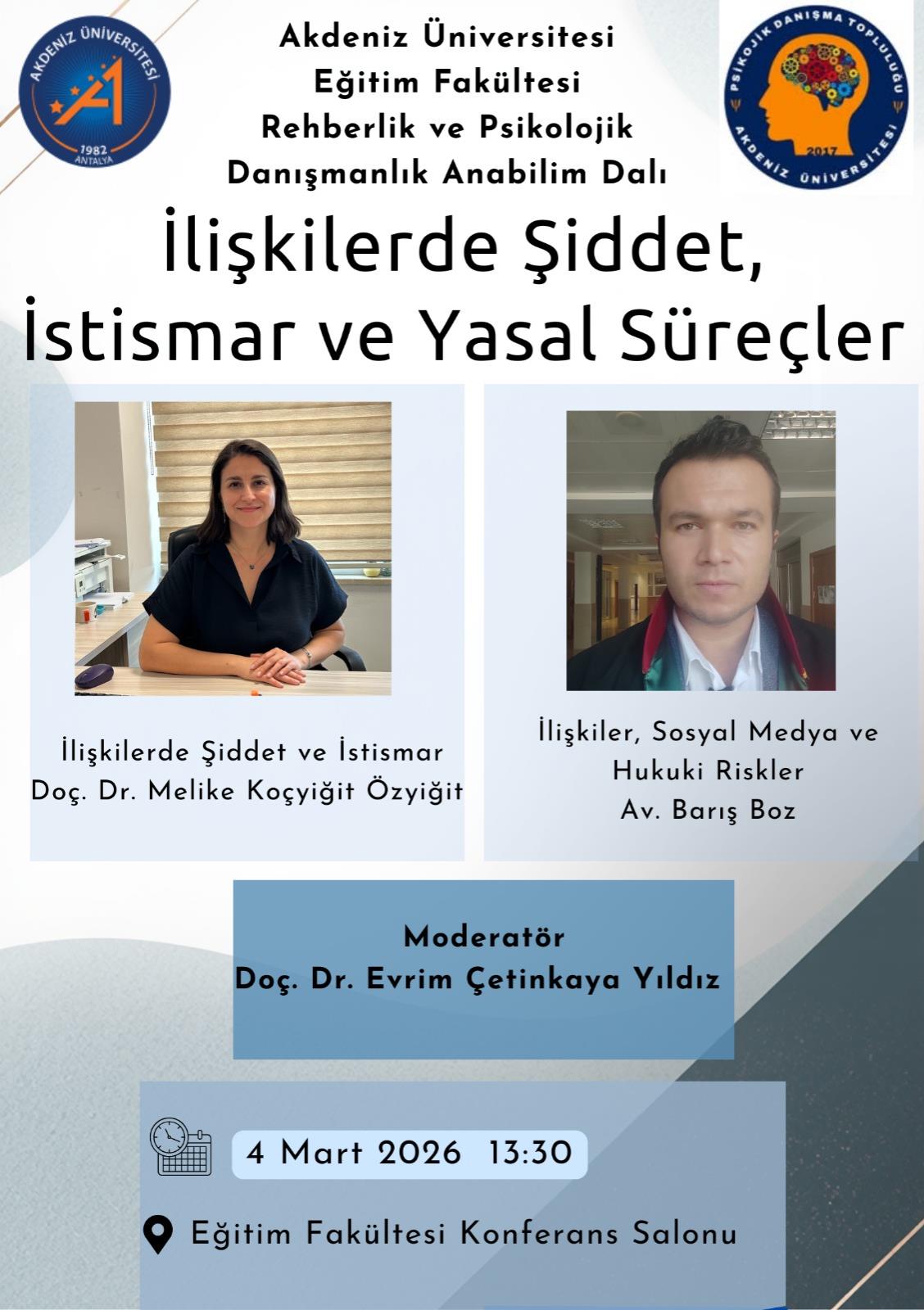 İlişkilerde Şiddet, İstismar ve Yasal Süreçler Paneli