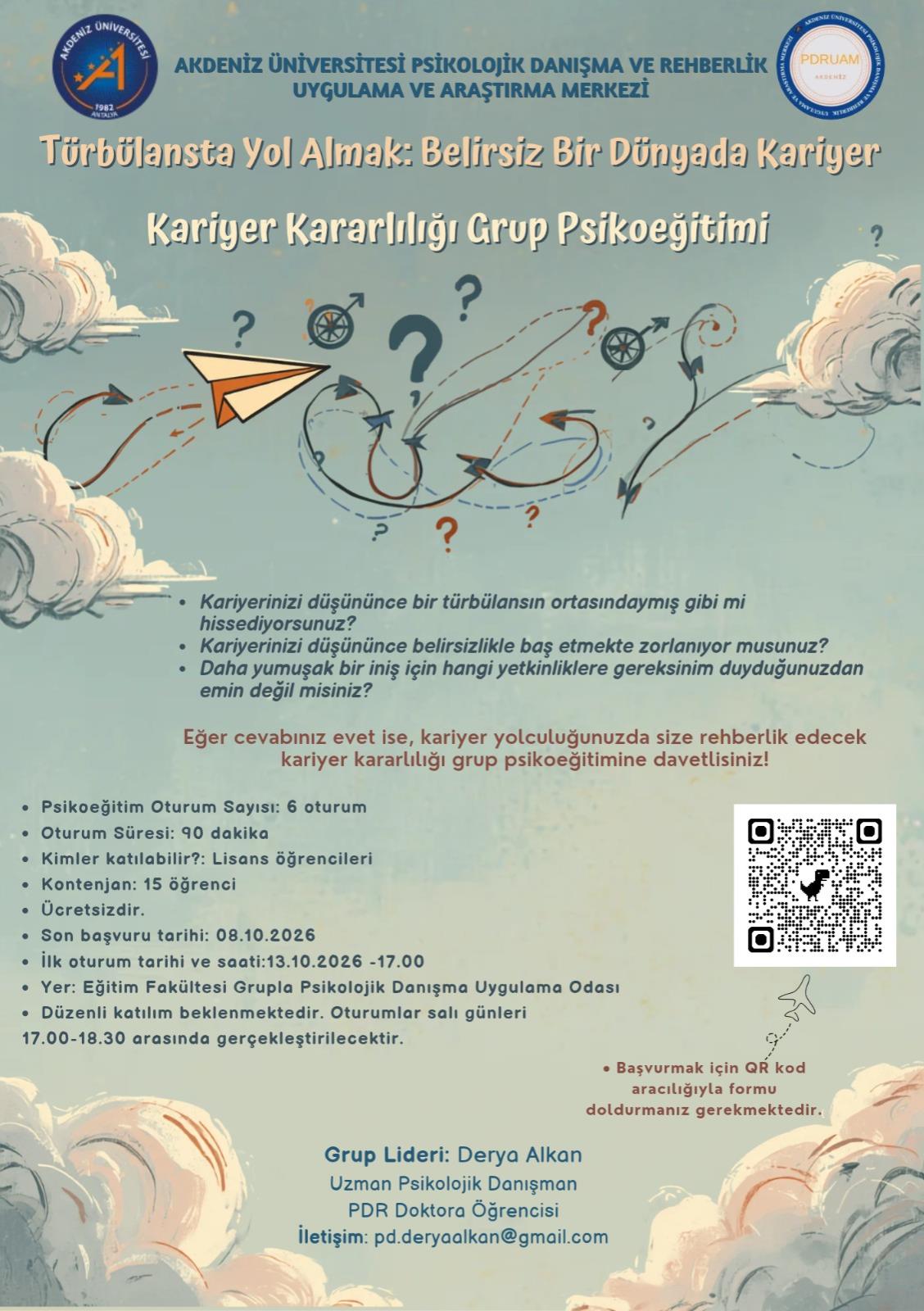  Kariyer Kararlılığı Grup Psikoeğitimi 
