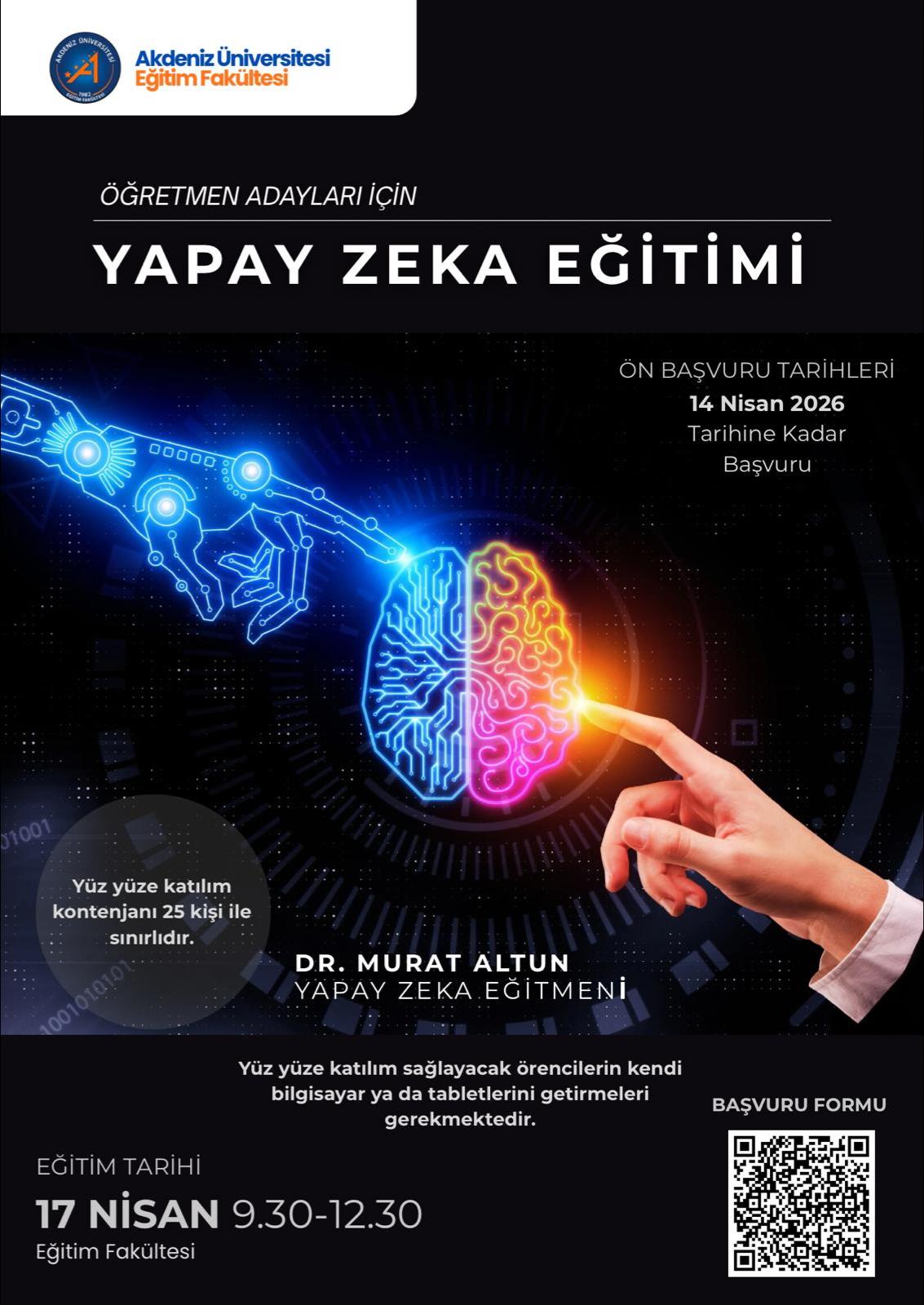 Öğretmen Adayları için Yapay Zeka Eğitimi