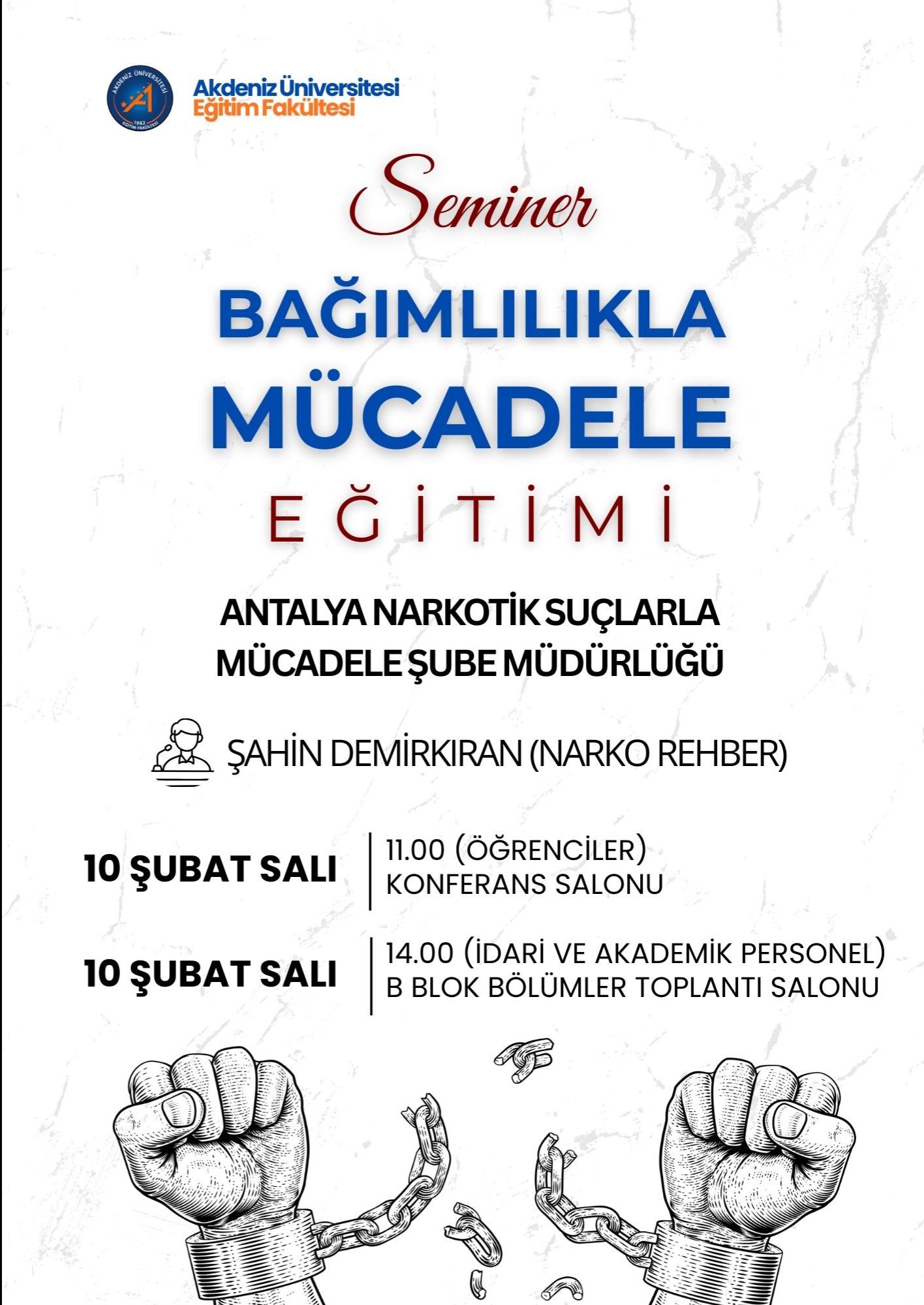 Bağımlılıkla Mücadele Semineri