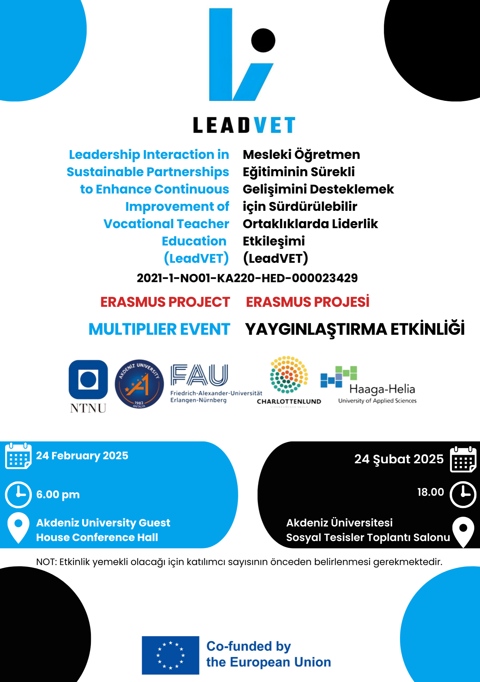 Mesleki Öğretmen Eğitiminin Sürekli Gelişimini Desteklemek için Sürdürülebilir Ortaklıklarda Liderlik Etkileşimi (LeadVET)
