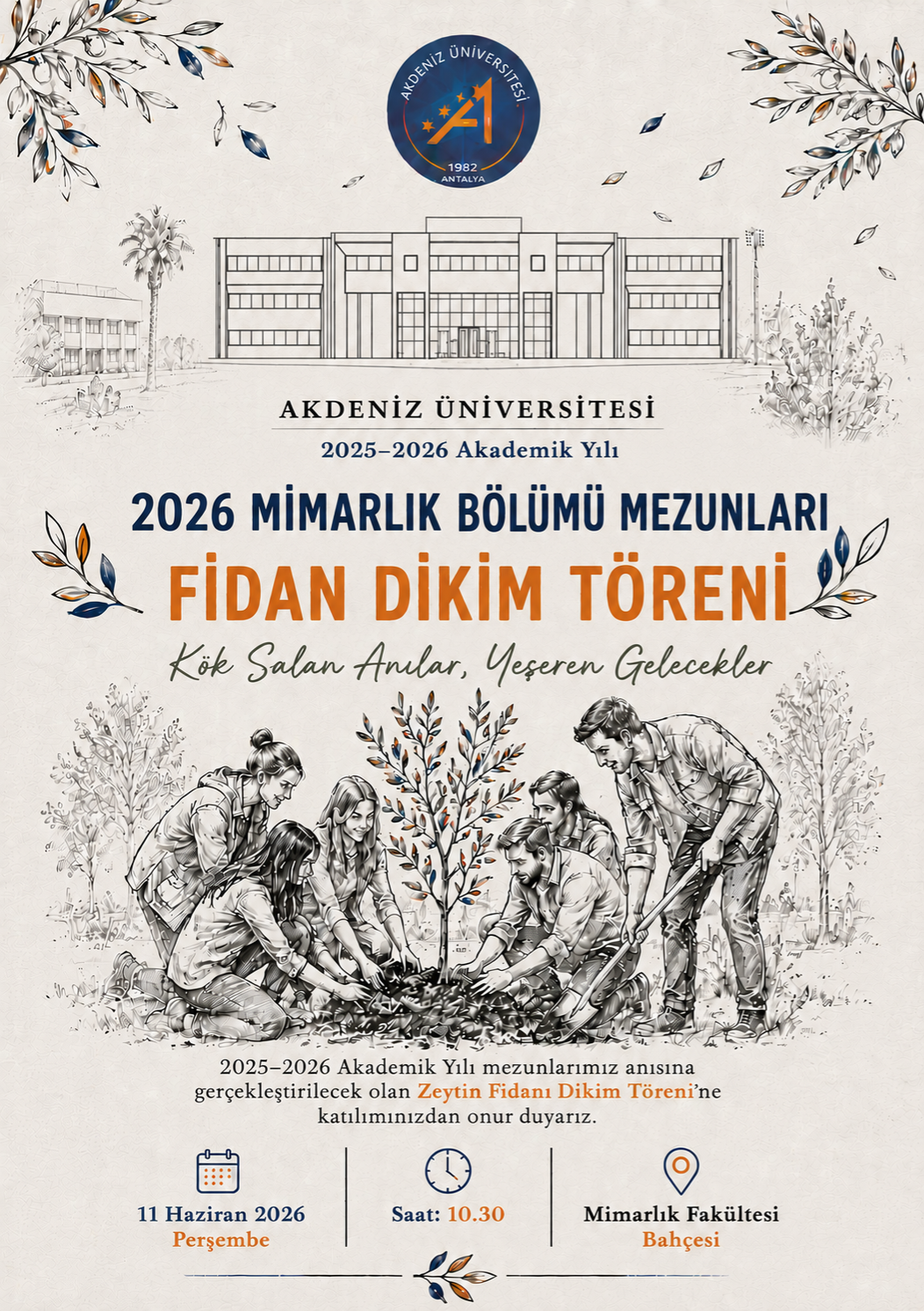 2026 Mimarlık Bölümü Mezunları Fidan Dikim Töreni