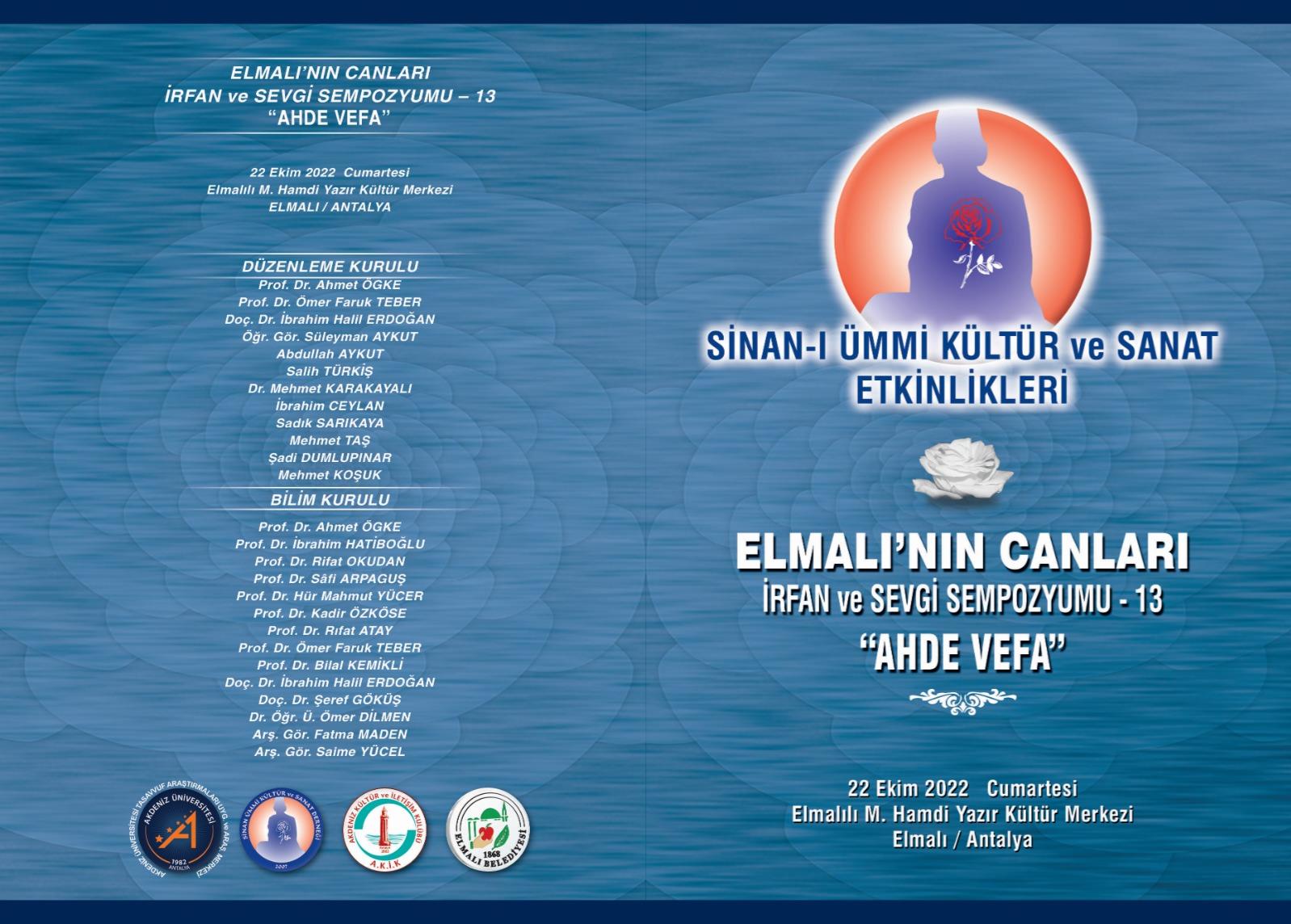 Elmalı'nın Canları İrfan ve Sevgi Sempozyumu - 13 "AHDE VEFA"