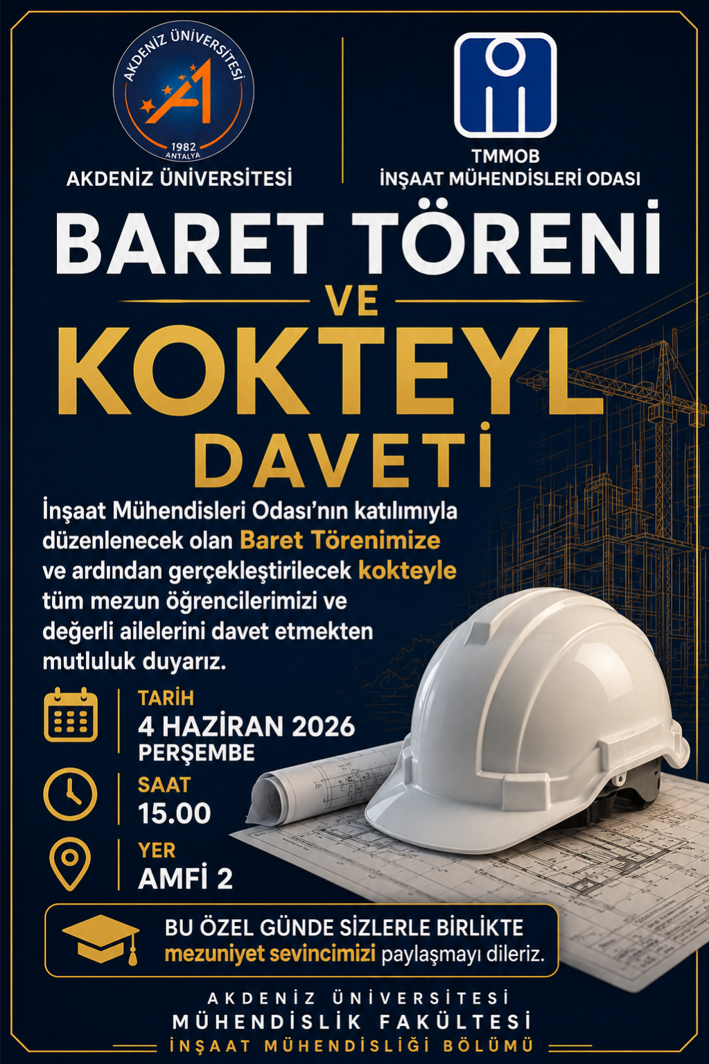 Baret Töreni ve Mezuniyet Kokteyli