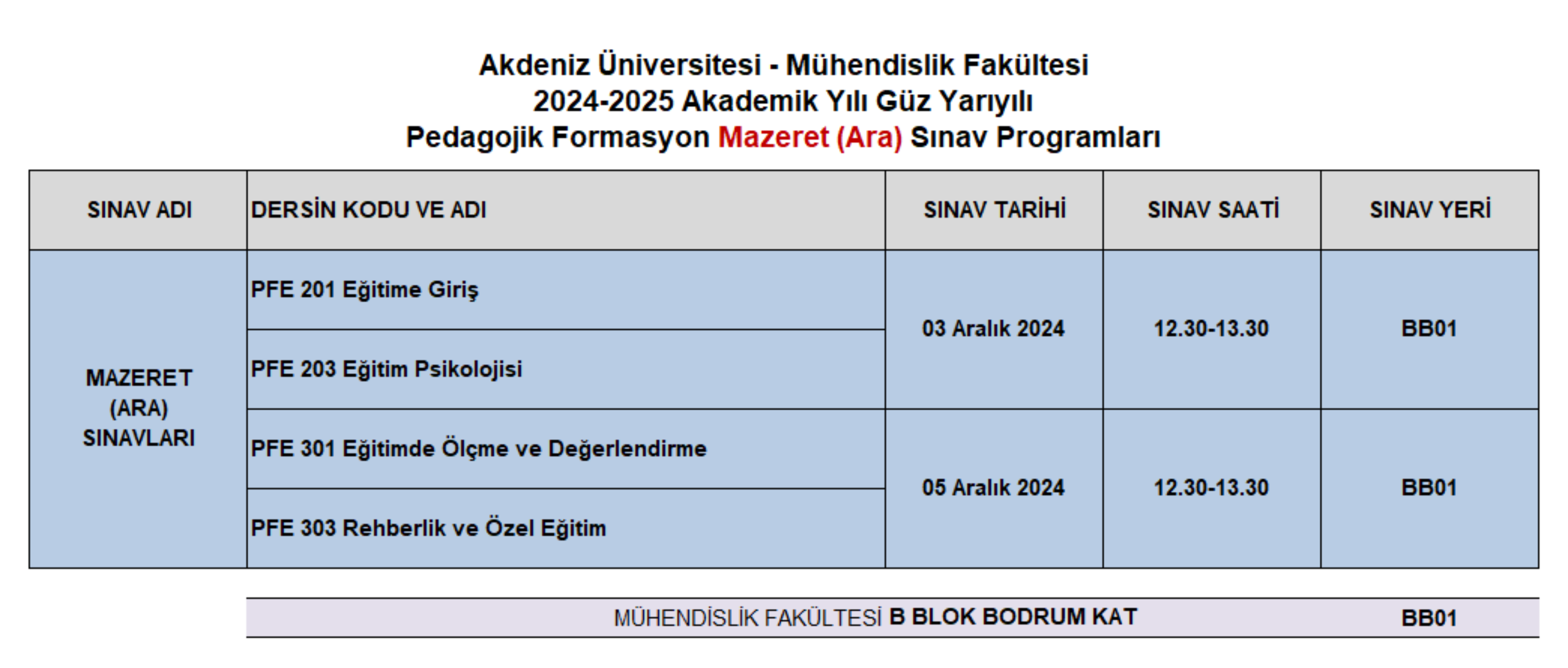 Pedagojik Formasyon Mazeret Sınav Programları.png