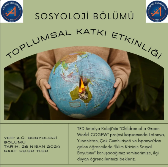 Sosyoloji Bölümü Toplumsal Katkı Etkinliği