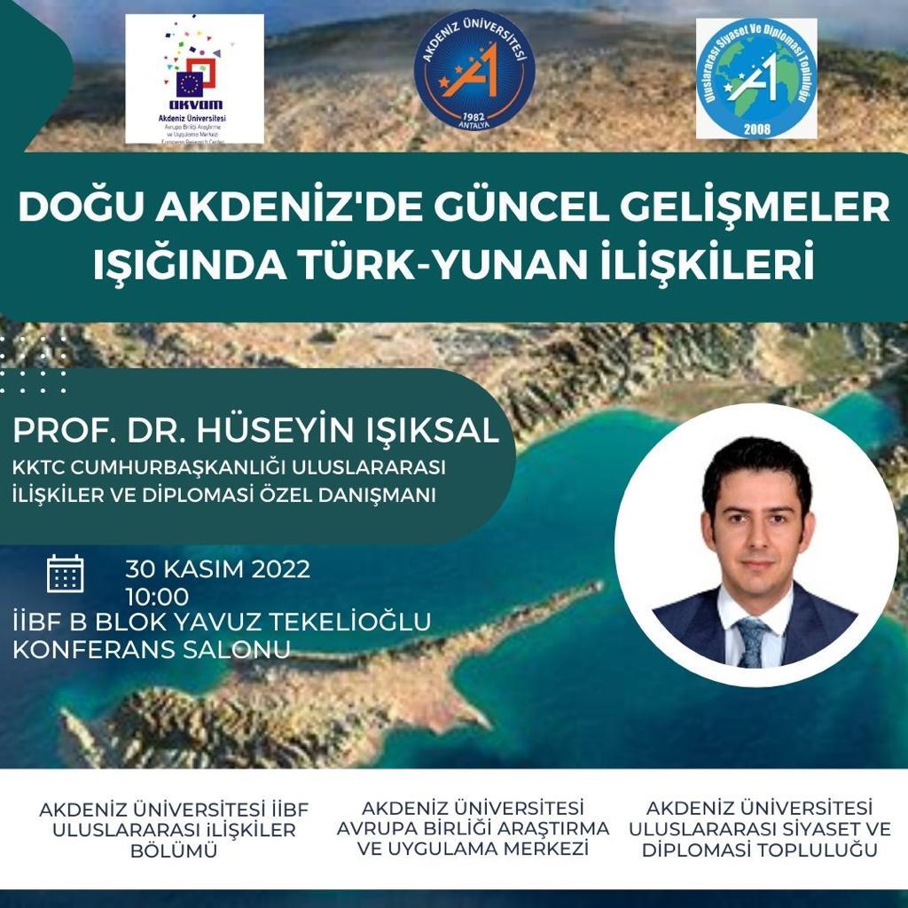 Doğu Akdeniz'de Güncel Gelişmeler Işığında Türk-Yunan İlişkileri