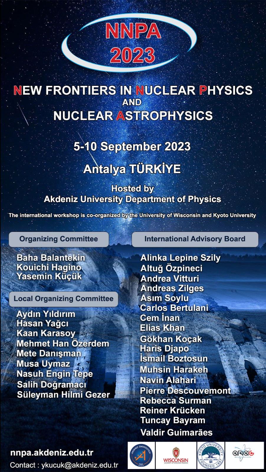 NEW FRONTIERS IN NUCLEAR  PHYSICS AND ASTROPHYSICS-2
