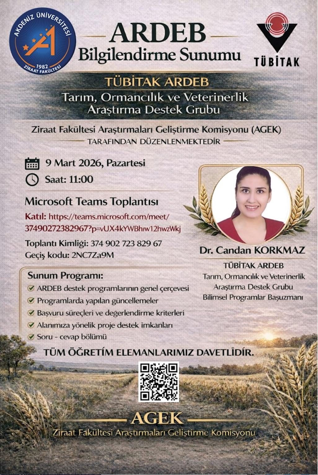 Ziraat Fak&uuml;ltesi AGEK Etkinliği 09032026.png