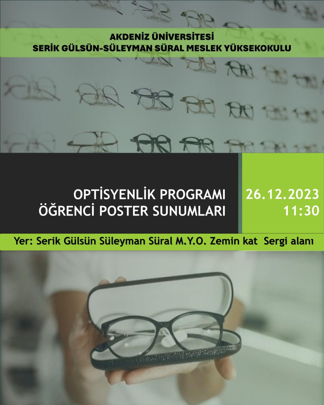 Optisyenlik Programı - Öğrenci Poster Sunumları