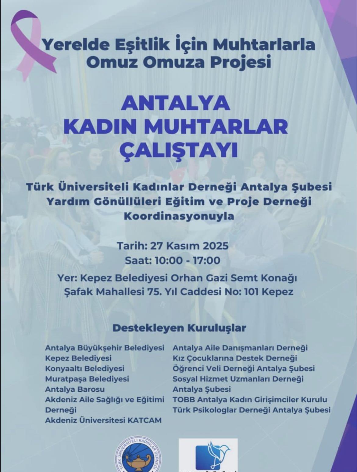 Antalya Kadın Muhtarlar Çalıştayı