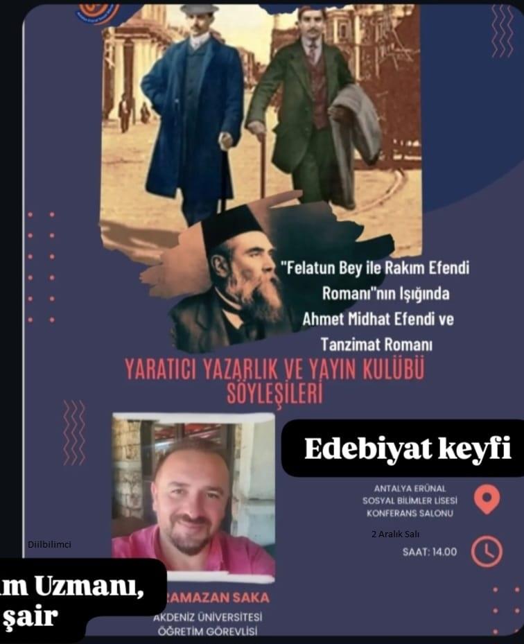 Söyleşi: "Tanzimat Romanında İşlenen Yanlış Batılılaşma ve Tanzimat Aydını"