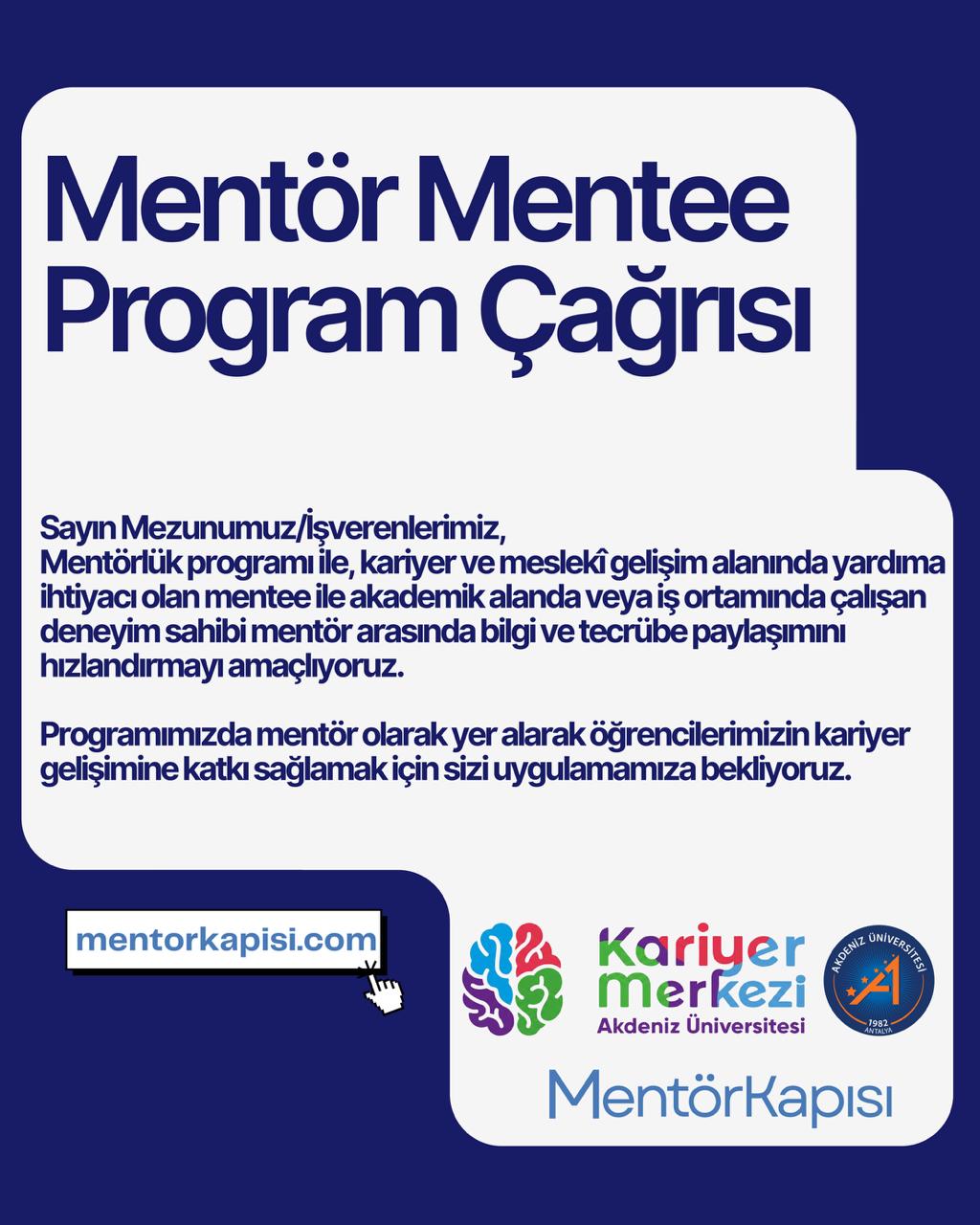 Ment&ouml;r Mentee Programı - Mezun İşveren