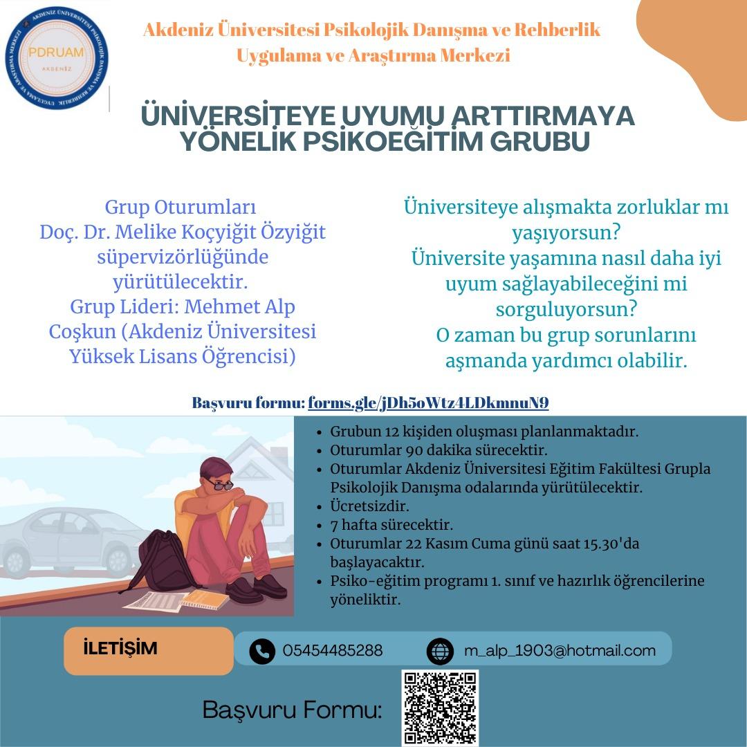 Üniversiteye Uyumu Artırmaya Yönelik Psikoeğitim Grubu