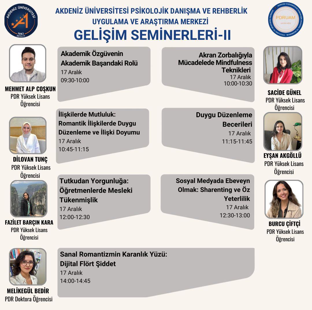 PDRUAM Gelişim Seminerleri - II