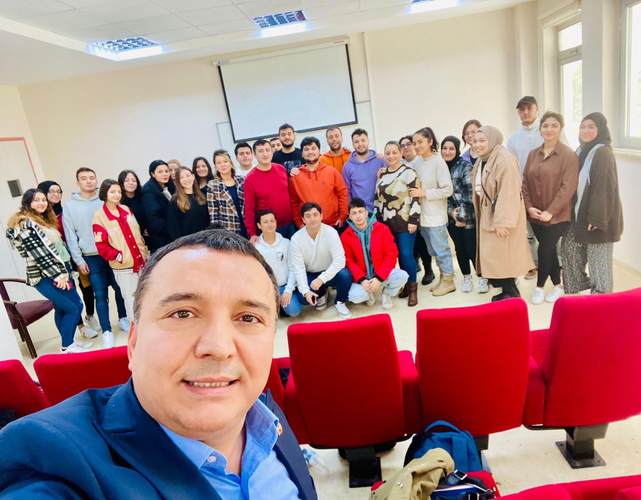 Antalya Gazeteciler Cemiyeti Başkanı İdriş Taş’ın Okulumuza Ziyareti