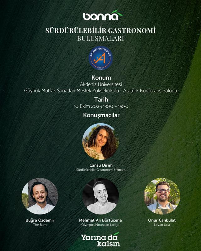 Bonna ile Sürdürülebilir Gastronomi Buluşmaları